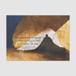 Black Gold Yoga Meditation Instructor Reiki Master Seidenpapier