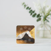 Black Gold Yoga Meditation Instructor Reiki Master Treuekarte (Stehend Vorderseite)