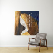 Black Gold Yoga Meditation Instructor Reiki Master Wandteppich (Beispiel (Horizontal))