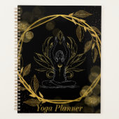 Black&Gold Yoga Planer (Vorderseite)