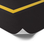 Black Golden Abstrakte Phantastische Hochzeitszeic Poster (Ecke)