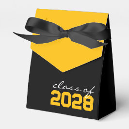 Black & Golden Yellow Abschluss Gefälligkeitsboxen Geschenkschachtel