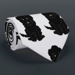 Black Goldendoodle Design Any Colour Background Krawatte<br><div class="desc">This dog design necktie, also known as a tie or long tie, is a piece of fabric worn around the neck, typically under a shirt collar, and tied in a knot in the front. It is a decorative or symbolic item of formal neckwear or office attire, often draped down the...</div>