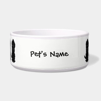 Black Goldendoodle Dog Design Napf