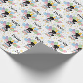 Black Goldendoodle Hund Geburtstag Geschenkpapier (Ecke)