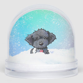 Black Goldendoodle Puppy  Schneekugeln