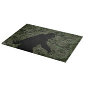 Black Gone Squatchin Woodland Digital Camouflage Schneidebrett (Ecke)