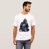 Black Gorilla Ape T-Shirt (Vorne ganz)