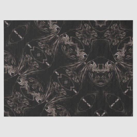 Black Goth Fantasy Fabric Seidenpapier (Vorderseite)