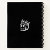 Black Goth Notebook Notizblock (Rückseite)