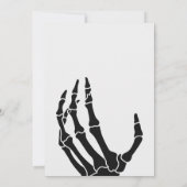 Black Gothic Baby Dusche Einladung (Rückseite)