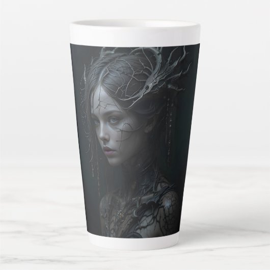 Black Gothic Girl Milchtasse (Vorderseite)