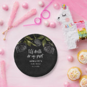 Black Gothic Halloween-Brautparty Pappteller (Party)