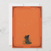 Black Gothic Hexenstiefel Einladung (Rückseite)