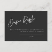 Black Gothic Inspiriert Babydusche-Windelwanne Begleitkarte (Vorderseite)