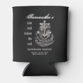 Black Gothic Mermaid Letztes Segel-Junggeselinnen- Dosenkühler (Vorderseite)