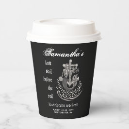 Black Gothic Mermaid Letztes Segel-Junggeselinnen- Pappbecher