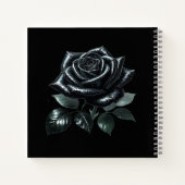 Black Gothic Rose Notizblock (Rückseite)