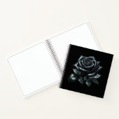 Black Gothic Rose Notizblock (Innenseite)