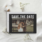 Black Gothic Skeleton Til Death Wedding Foto Save The Date
