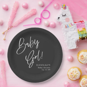 Black Gothic und Moody Halloween Kinderdusche Pappteller