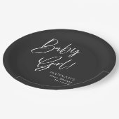 Black Gothic und Moody Halloween Kinderdusche Pappteller (Schrägansicht)