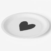 Black Gothic und Moody Halloween Kinderdusche Pappteller (Schrägansicht)