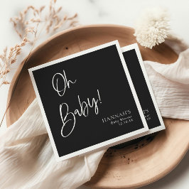 Black Gothic und Moody Halloween Kinderdusche Serviette