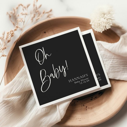 Black Gothic und Moody Halloween Kinderdusche Serviette