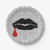 Black Gothic Vampire Kiss Vamp 7"