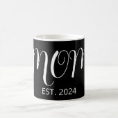 Black Graceful Big Script Established New Mom Gift Kaffeetasse (Mittel)