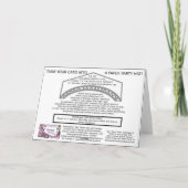 Black Graduation Cap Class 2025 Graduate Hat / Karte (Rückseite)