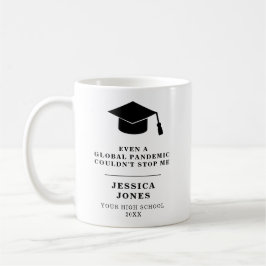 Black Graduation Cap Class of 2021 Pandemic Kaffeetasse