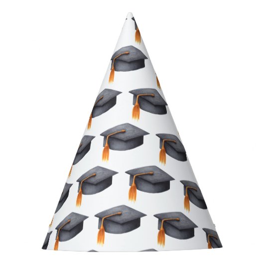 Black Graduation Cap Graduation Party Hat Partyhütchen (Vorderseite)