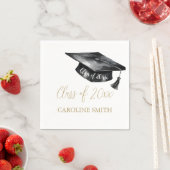 Black Graduation Cap Graduation Party Serviette (Beispiel)