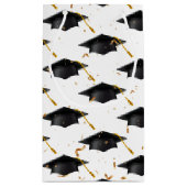 Black Graduation Cap mit Confetti Kleine Geschenktüte (Rückseite)