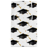 Black Graduation Cap mit Confetti Kleine Geschenktüte (Vorderseite)