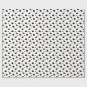 Black Graduation Cap Toss Geschenkpapier (Flach)