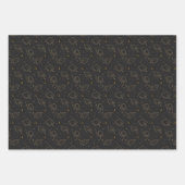 Black Graduation Cap Toss Geschenkpapier Set (Vorderseite 2)