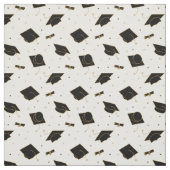 Black Graduation Cap Toss Stoff (Muster)