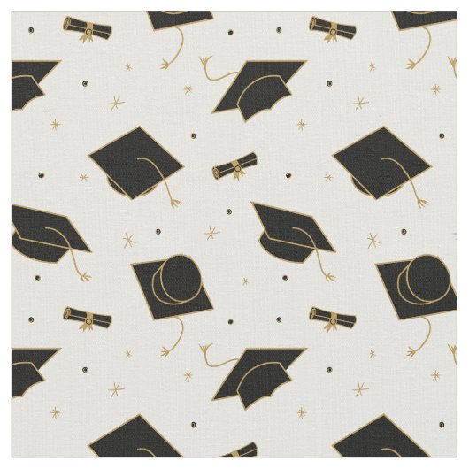 Black Graduation Cap Toss Stoff (Nahaufnahme)