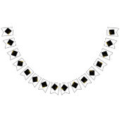 Black Graduation Caps Wimpelkette (Alle)