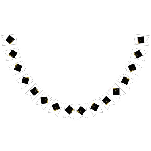 Black Graduation Caps Wimpelkette (Alle)