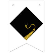 Black Graduation Caps Wimpelkette (Zweite Fahne)