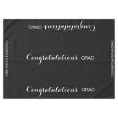 Black Graduation Party Tischdecke (Vorderseite (Horizontal))
