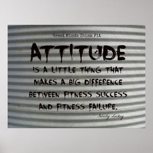 Black Graffiti auf Corrugated Iron Fitness Poster! Poster (Vorne)