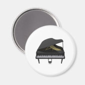 Black Grand Piano: 3D-Modell: Magnet (Vorderseite/Rückseite)