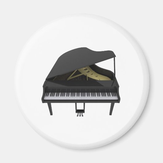 Black Grand Piano: 3D-Modell: Magnet (Vorne)