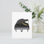 Black Grand Piano: 3D-Modell: Postkarte (Stehend Vorderseite)
