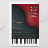 Black Grand Piano Erwägungsgrund Plakat & Konzert (Vorne/Hinten)